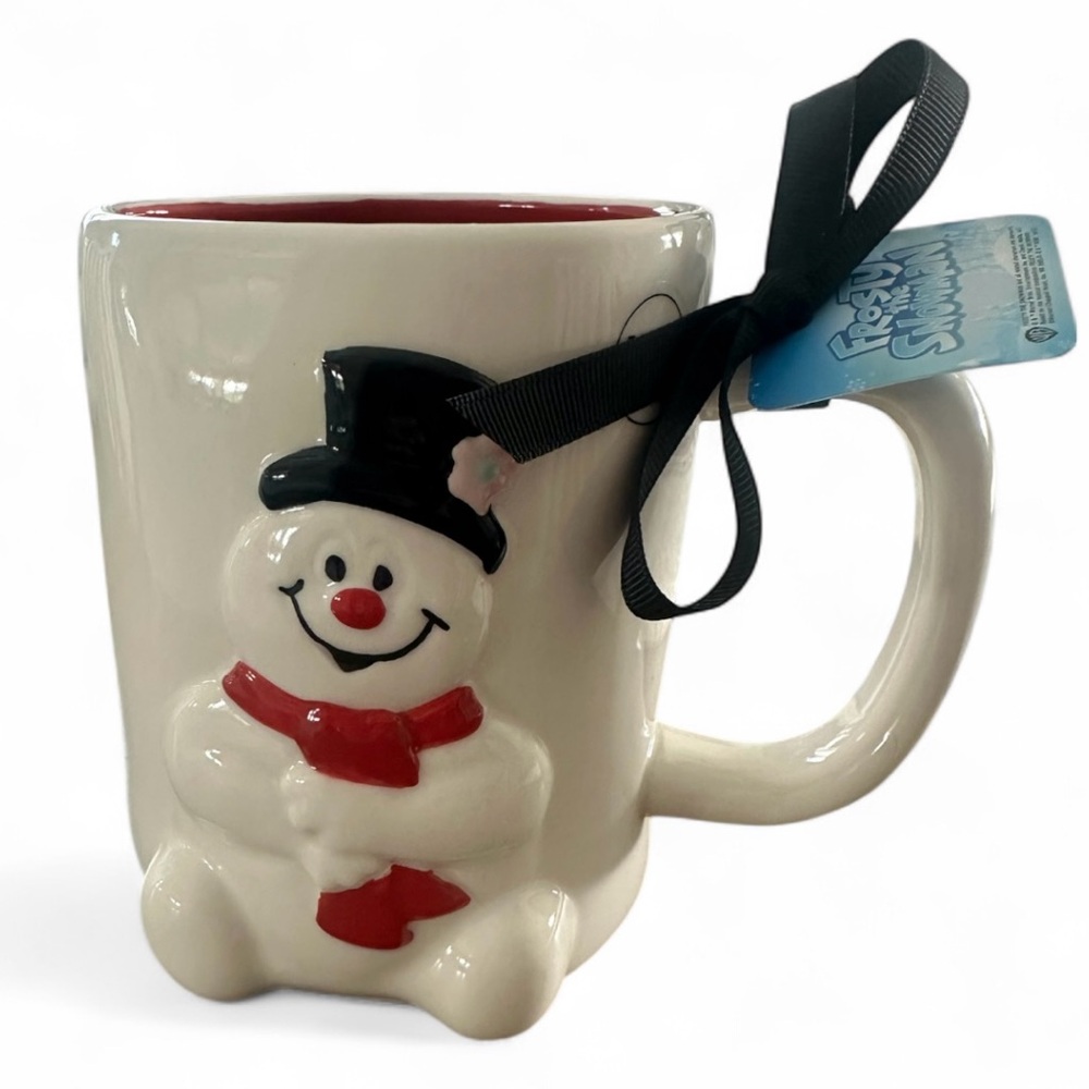 Rae Dunn Frosty The Snowman Double Sided Mug Everyone’s Favorite Snowman Mug NWT